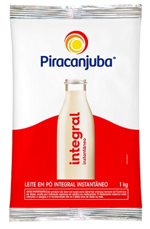 LEITE EM PO PACOTE PIRACANJUBA 1KG INTEGRAL INSTANTANEO