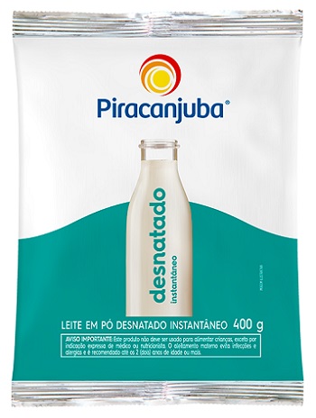 LEITE EM PO PACOTE PIRACANJUBA  400G DESNATADO