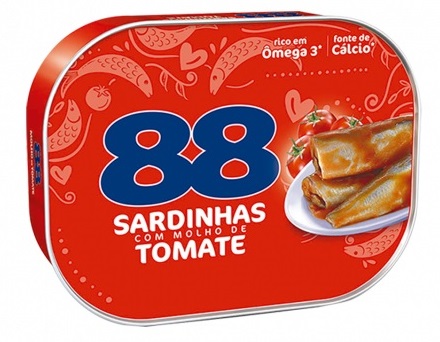 SARDINHA 88 250G COM MOLHO DE TOMATE