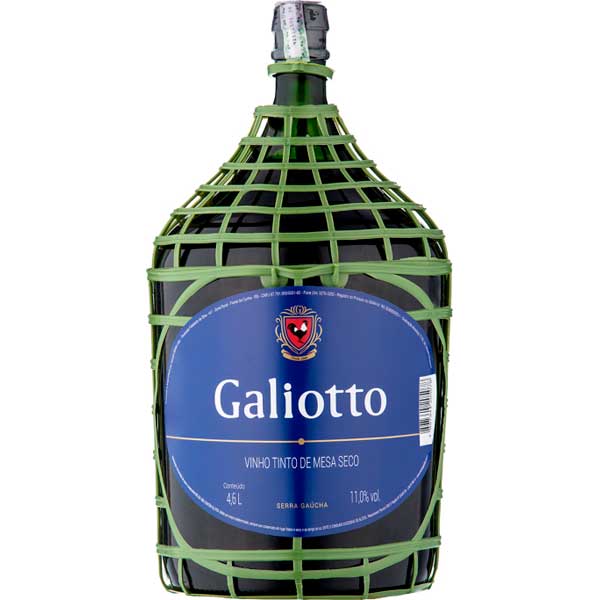 VINHO GALIOTTO 4.6ML TINTO SECO