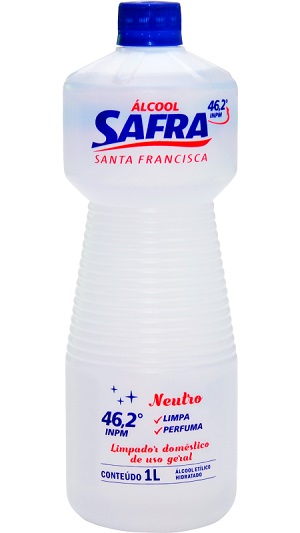 ALCOOL LIQUIDO 46,2 G TRADICIONAL 1L SAFRA NEUTRO