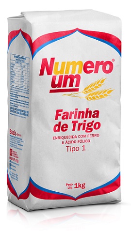 FARINHA DE TRIGO 01KG NUMERO UM PAPEL