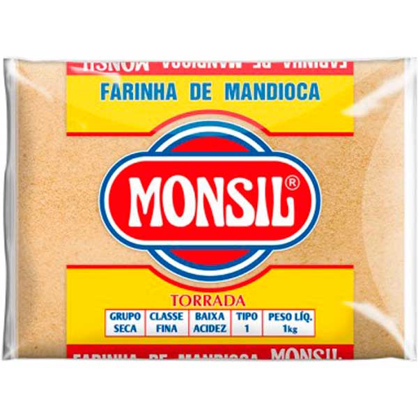 FARINHA DE MANDIOCA TORRADA MONSIL 1KG