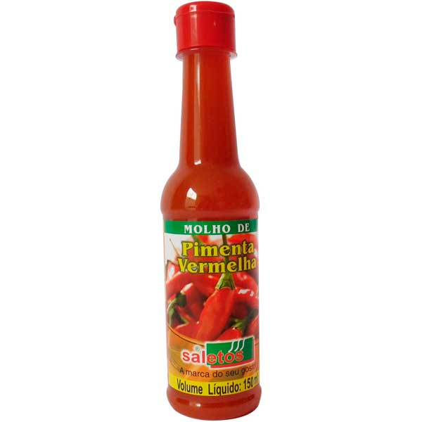 MOLHO DE PIMENTA SALETOS TRADICIONAL VERMELHA 150ML 