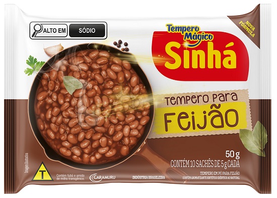 TEMPERO EM PO SINHA 50G FEIJAO 