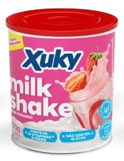 MILK SHAKE XUKY POTE 270G MORANGO 