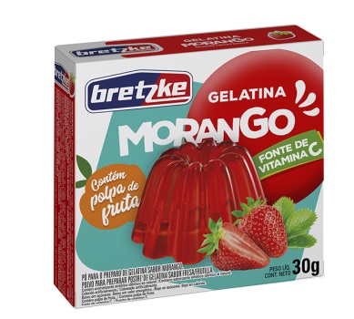 GELATINA BRETZKE  30G MORANGO 