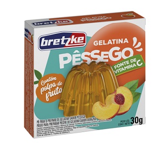 GELATINA BRETZKE  30G PESSEGO 