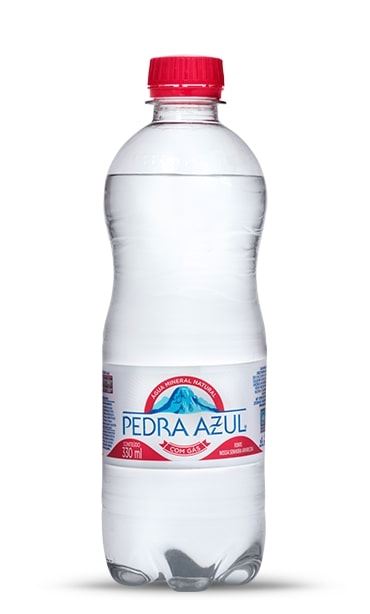 ÁGUA MINERAL PEDRA AZUL COM GAS  330ML