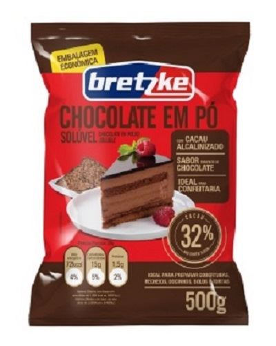 CHOCOLATE EM PO 32% BRETZKE 500G PACOTE