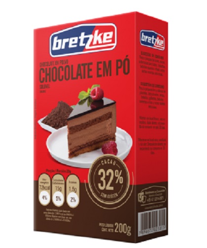 CHOCOLATE EM PO 32% BRETZKE 200G CX