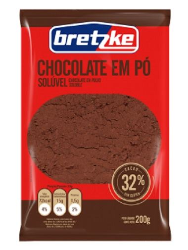 CHOCOLATE EM PO 32% BRETZKE 200G PACOTE