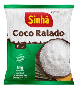 COCO RALADO SINHA  50G UMIDO E ADOCADO