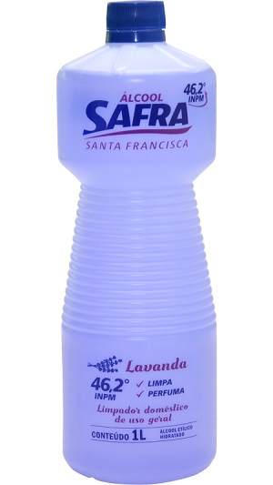 ALCOOL LIQUIDO 46,2 G 1L SAFRA LAVANDA