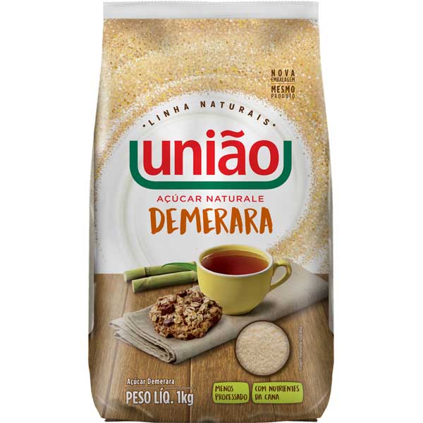 AÇÚCAR DEMERARA UNIÃO 1KG AÇÚCAR DEMERARA UNIÃO 1KG
