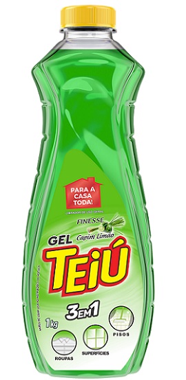 DESINFETANTE TEIU GEL 1KG CAPIM LIMAO MULTI-USO