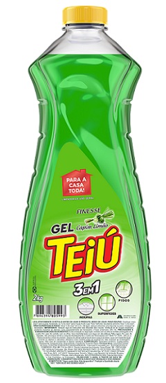 DESINFETANTE TEIU GEL 2KG CAPIM LIMÃO MULTI-USO