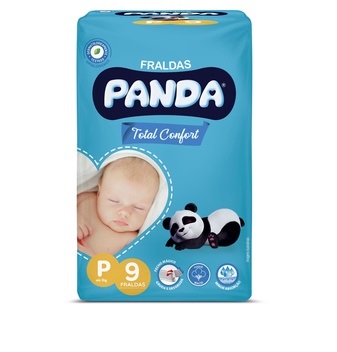 FRALDA PANDA TOTAL CONFORT REGULAR P 9UN