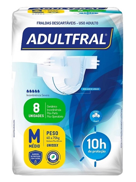 FRALDA GERIÁTRICA ADULTFRAL REG M 8UN