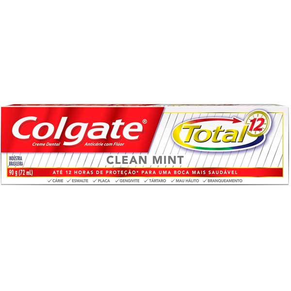 CREME DENTAL COLGATE TOTAL 12  90G CLEAN MINT