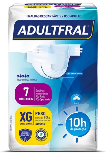 FRALDA GERIÁTRICA ADULTFRAL REG  XG 7UN