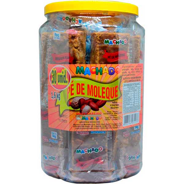 DOCE PÉ DE MOLEQUE MACHADO POTE 1,500KG C/30