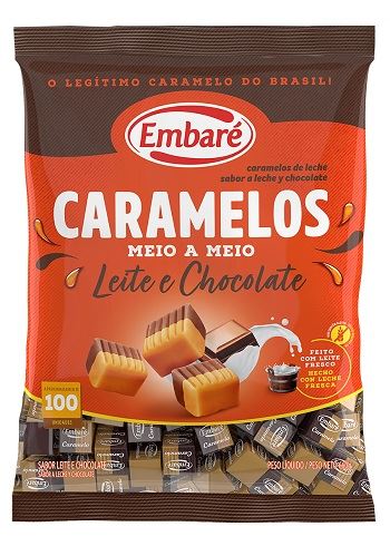 CARAMELO EMBARE TRADICIONAL 660G LEITE/CHOCOLATE