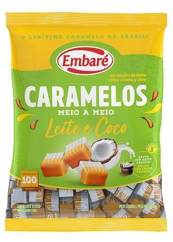 CARAMELO EMBARE LEITE/COCO 660G