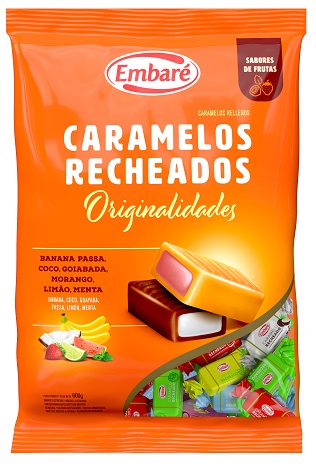 CARAMELO EMBARE RECHEIO SORTIDO 600G