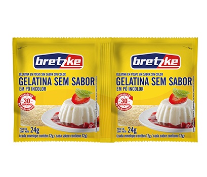 GELATINA SEM SABOR BRETZKE EM PO 24G INCOLOR 