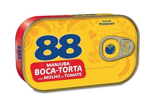 SARDINHA 88 MANJUBA BOCA TORTA 125G COM MOLHO DE TOMATE 