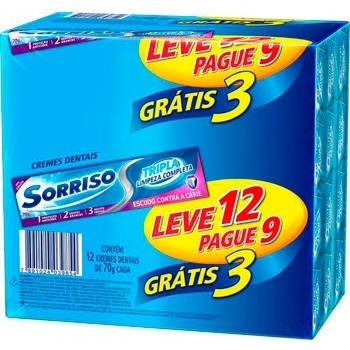 CREME DENTAL SORRISO TRIPLA 70G L COMPLETA L12 P9