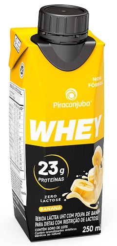 WHEY PROTEINA 23G PROT 250ML ZERO LACTOSE BANANA 