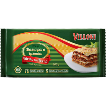 LASANHA PRE COZIDA VILLONI 200G  LASANHA PRE COZIDA VILLONI 200G