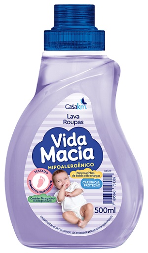 LAVA ROUPAS LIQUIDO VIDA MACIA 500ML