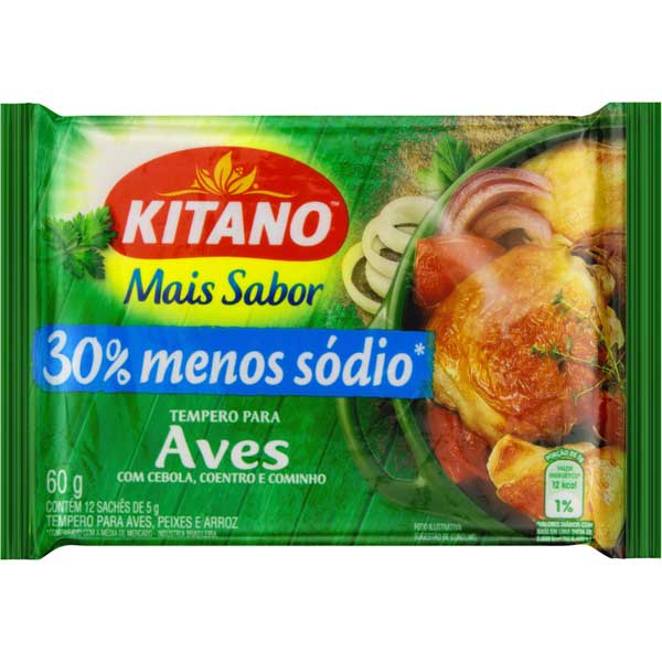 TEMPERO EM PO MAIS SABOR KITANO 60G AVES