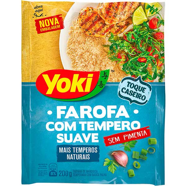 FAROFA PRONTA YOKI 200G COM TEMPERO SUAVE