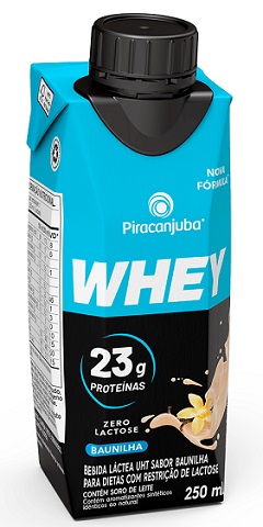 WHEY PROTEINA 23G PROT 250ML ZERO LACTOSE BAUNILHA