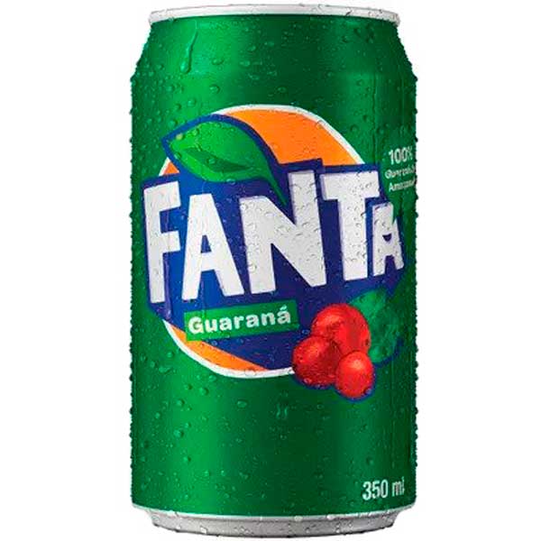 REFRIGERANTE LATA 350ML FANTA GUARANA