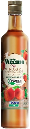 VINAGRE SENHOR VICCINO VIDRO 500ML MAÇA ORGANICO