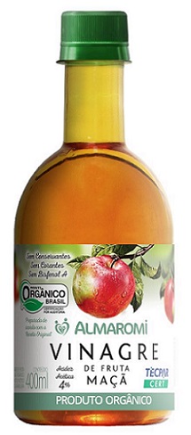 VINAGRE ALMAROMI PT 400ML MAÇA ORGANICO