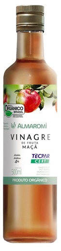 VINAGRE ALMAROMI VIDRO 500ML MAÇA ORGANICO