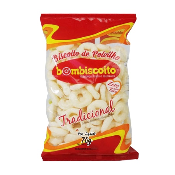 BISCOITO BOMBISCOITO POLVILHO  70G TRADICIONAL