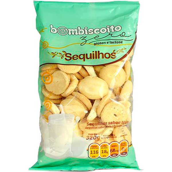 BISCOITO BOMBISCOITO SEQUILHOS 320G NATA