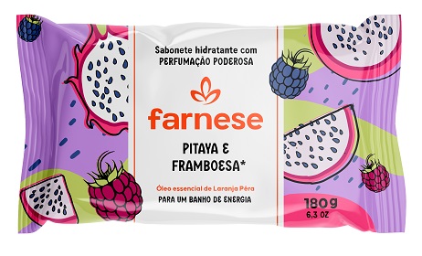 SABONETE FARNESE 180G FRAMBOESA E PITAYA