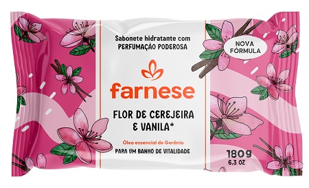 SABONETE FARNESE 180G FLOR CEREJEIRA E VANILA