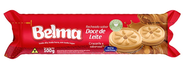 BISCOITO RECHEADO 100G BELMA DOCE DE LEITE