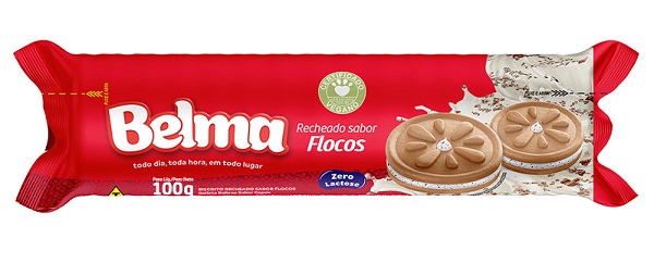 BISCOITO RECHEADO 100G BELMA FLOCOS