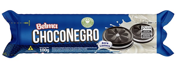 BISCOITO RECHEADO 100G BELMA CHOCONEGRO