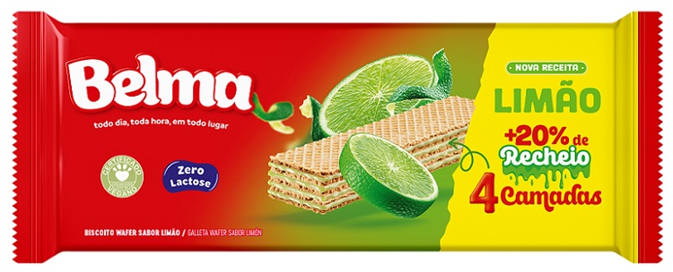 BISCOITO WAFER 90G BELMA LIMAO